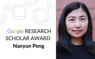 Professor Nanyun (Violet) Peng Received the Google Research Scholar Award